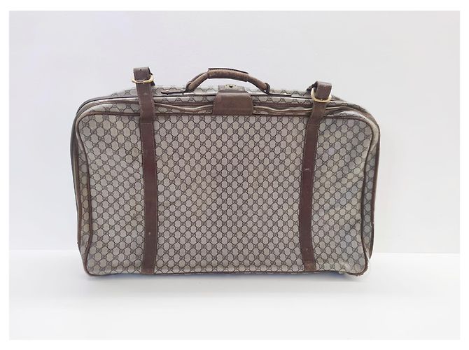 Valigia Gucci in pelle marrone - vista 22