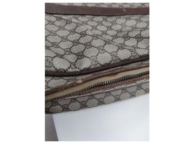 Valigia Gucci in pelle marrone - vista 7