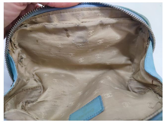 Chanel Portamonete, portafogli, astucci Blu chiaro - vista 12