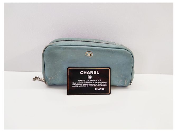 Chanel Portamonete, portafogli, astucci Blu chiaro - vista 2
