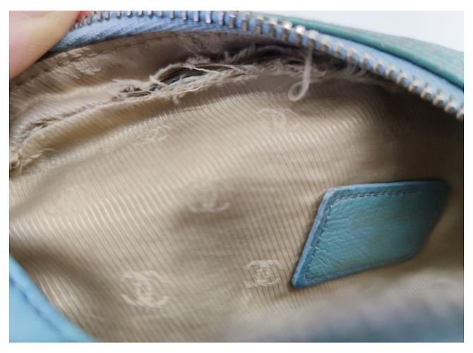 Chanel Portamonete, portafogli, astucci Blu chiaro - vista 9