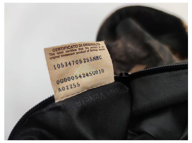Borsa Bottega Veneta Marrone Tela - vista 4
