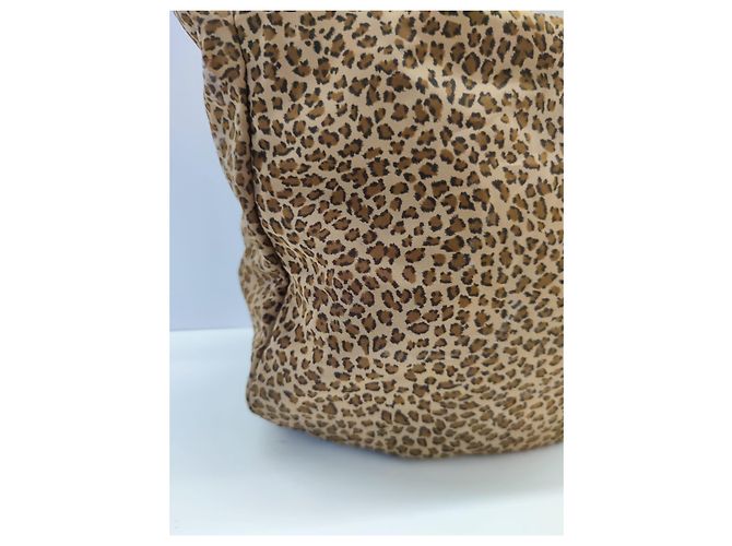 Borsa Bottega Veneta Marrone Tela - vista 8