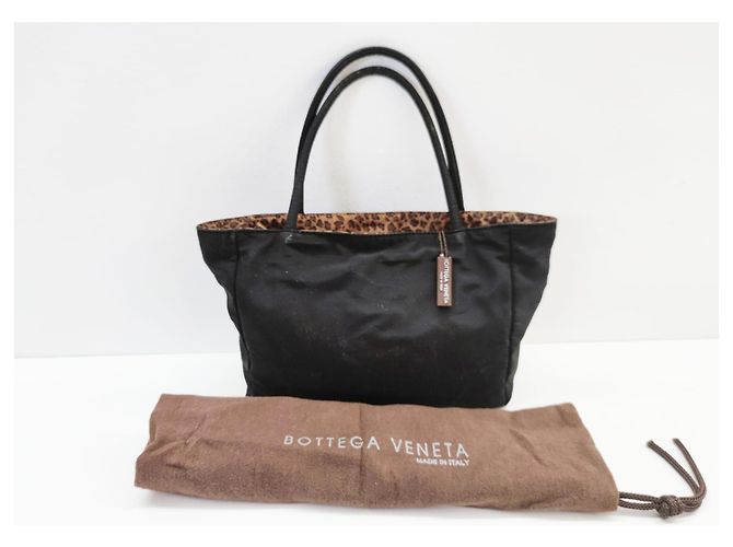 Borsa Bottega Veneta nera in cotone Nero - vista 2