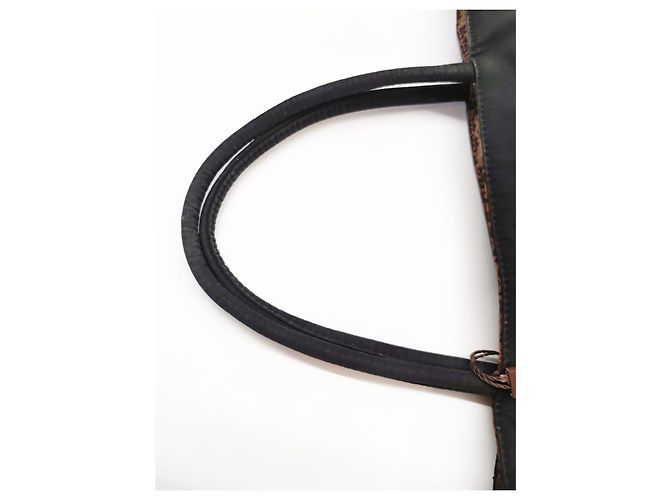Borsa Bottega Veneta nera in cotone Nero - vista 4