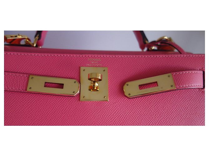 Hermès Borsa Hermes Kelly 28 azalea rosa - vista 12