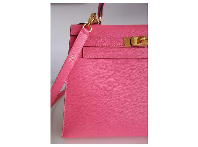 Hermès Borsa Hermes Kelly 28 azalea rosa - vista 3