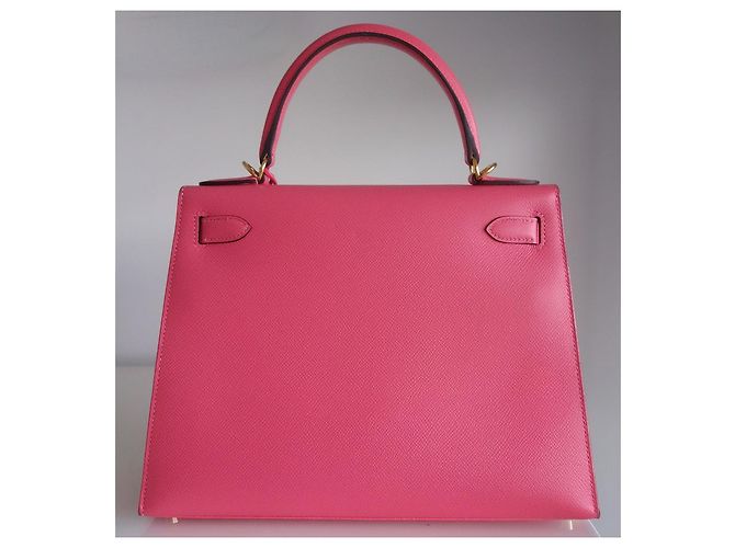 Hermès Borsa Hermes Kelly 28 azalea rosa - vista 4