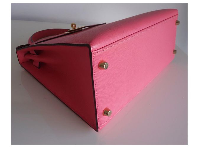 Hermès Borsa Hermes Kelly 28 azalea rosa - vista 6