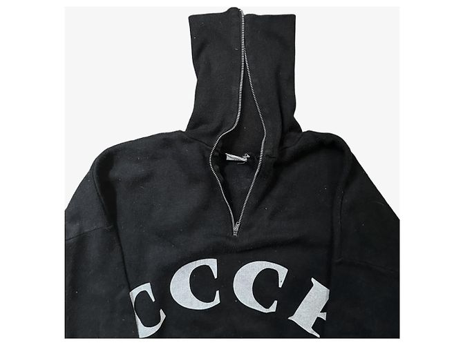 Autre Marque CCCP Vintage Zipped Turtleneck from early 2000 Black - view 3