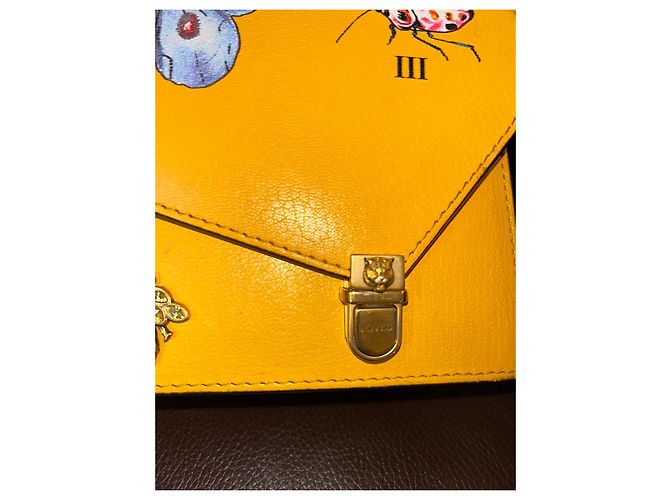 Borsa a mano Gucci Ottilia in pelle gialla Giallo - vista 4