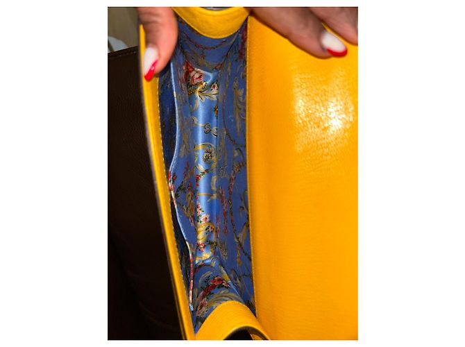 Borsa a mano Gucci Ottilia in pelle gialla Giallo - vista 7