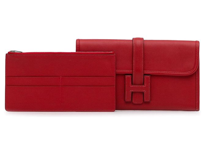 Hermès Cartera Hermes Swift Jige Duo Roja - vista 12