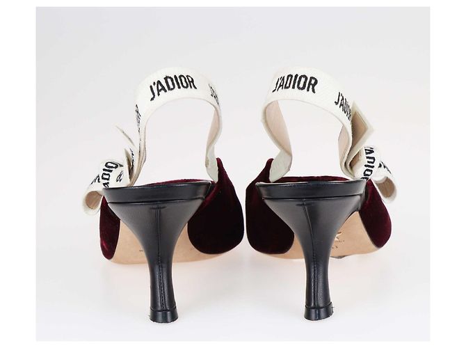 Christian Dior Borgogna J'Adior Slingback Décolleté a punta - vista 4