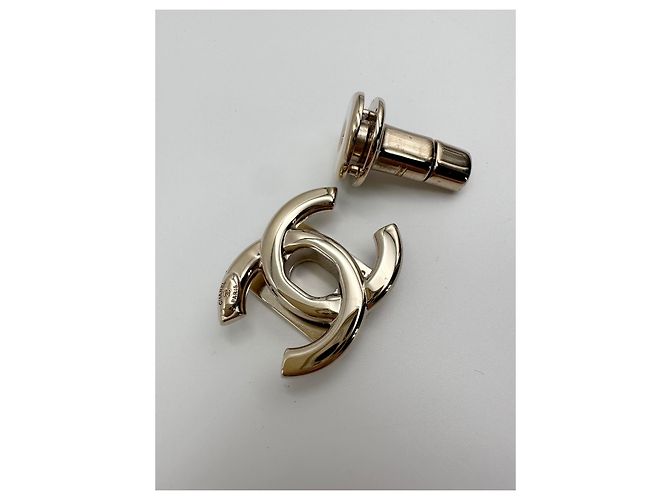 CHANEL chiusura originale CC turnlock oro lucido D'oro - vista 4