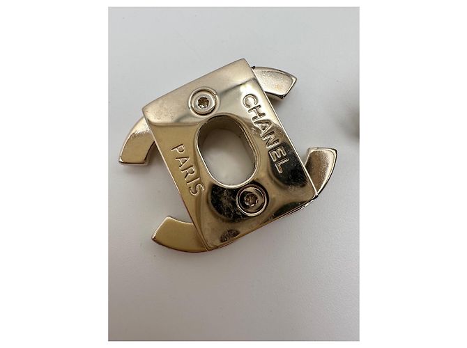 CHANEL chiusura originale CC turnlock oro lucido D'oro - vista 5