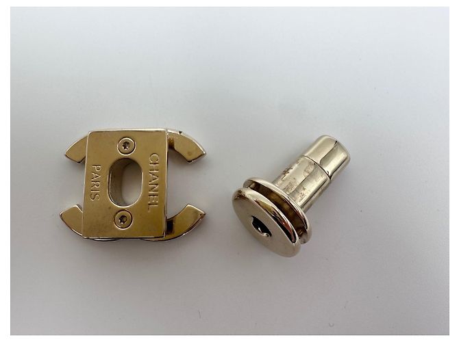 CHANEL chiusura originale CC turnlock oro lucido D'oro - vista 6