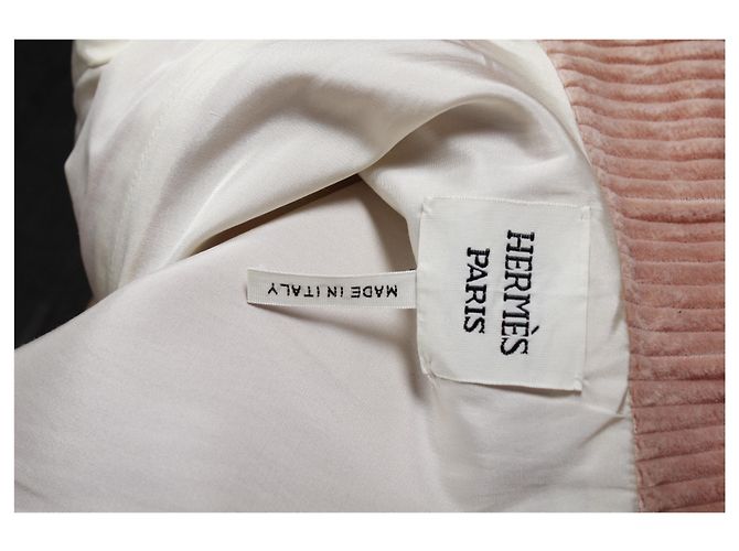 Hermès Hermes Asymmetric Jacket in Pink Leather - view 9