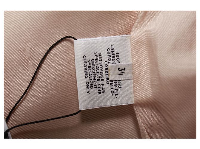 Hermès Hermes-Jacke aus pastellrosa Leder Pink - Ansicht 10