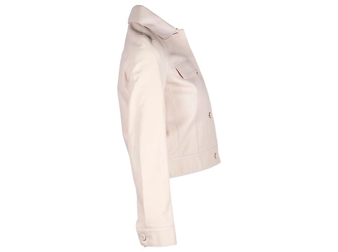 Hermès Hermes-Jacke aus pastellrosa Leder Pink - Ansicht 2