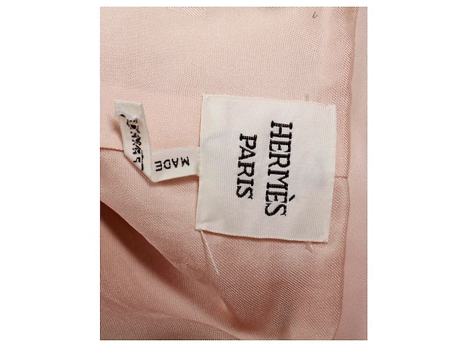 Hermès Hermes-Jacke aus pastellrosa Leder Pink - Ansicht 4
