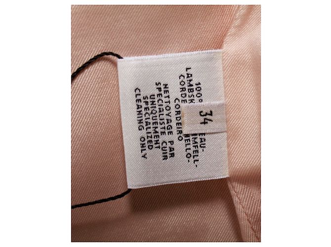 Hermès Hermes-Jacke aus pastellrosa Leder Pink - Ansicht 5