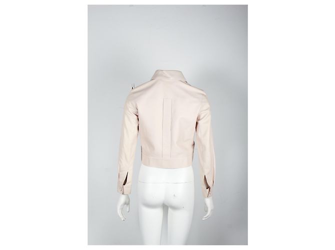 Hermès Hermes-Jacke aus pastellrosa Leder Pink - Ansicht 8