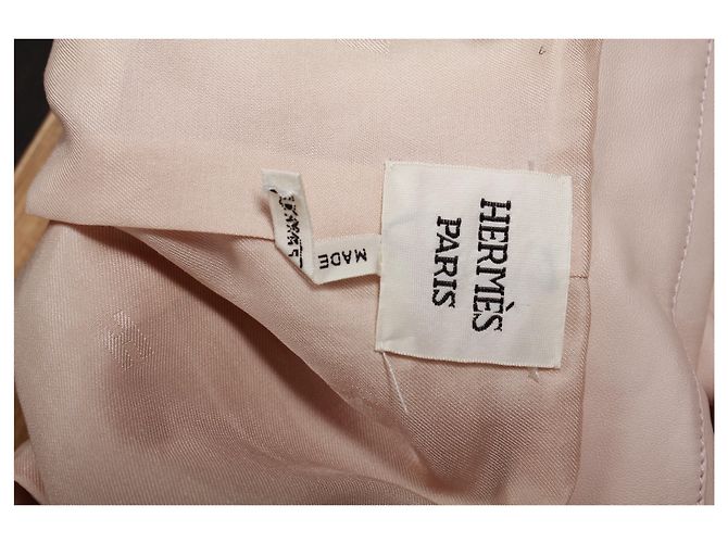 Hermès Hermes-Jacke aus pastellrosa Leder Pink - Ansicht 9