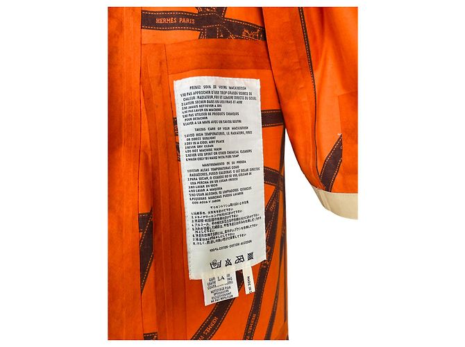 Hermès Impermeable Beige - vista 8