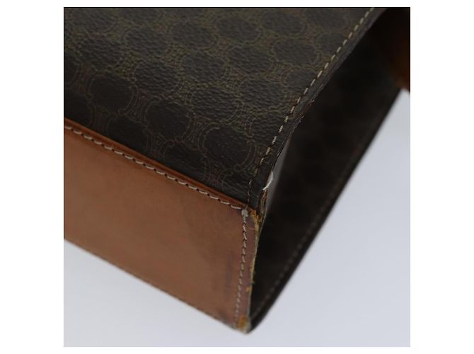 Céline CELINE Borsa a tracolla in tela macadam PVC marrone Auth 72346 - vista 11