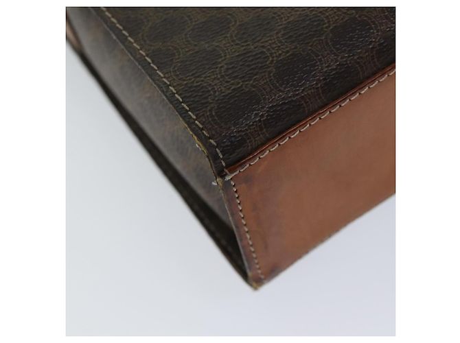 Céline CELINE Borsa a tracolla in tela macadam PVC marrone Auth 72346 - vista 12