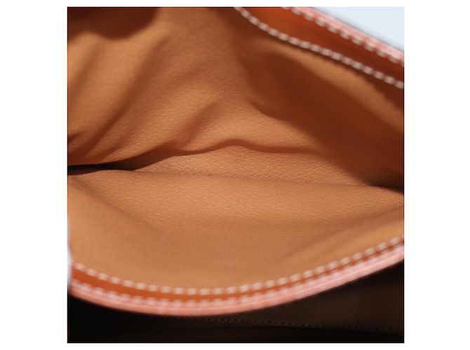 Céline CELINE Borsa a tracolla in tela macadam PVC marrone Auth 72346 - vista 17