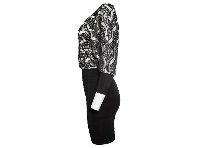 Gucci, Schwarzes Spitzenkleid - Ansicht 2