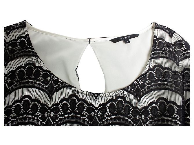 Gucci, Schwarzes Spitzenkleid - Ansicht 5