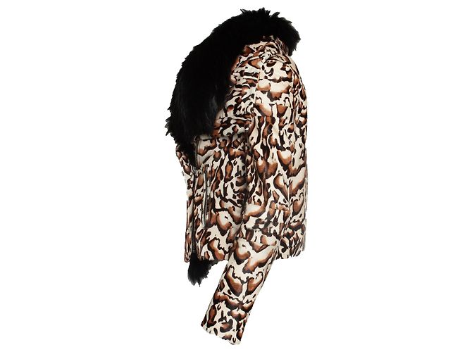 Autre Marque Diane von Furstenberg, abrigo de piel de potro Castaño Negro - vista 3