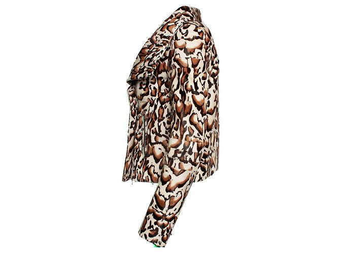Autre Marque Diane von Furstenberg, abrigo de piel de potro Castaño Negro - vista 6