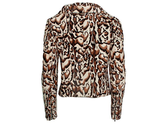 Autre Marque Diane von Furstenberg, abrigo de piel de potro Castaño Negro - vista 7