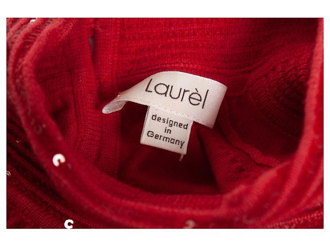 Laurèl Alloro, Twin set rosso con paillettes - vista 8
