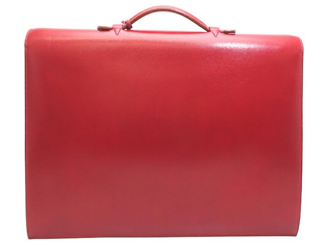 Sac à dépêches Hermès Aktentasche Rot - Ansicht 2