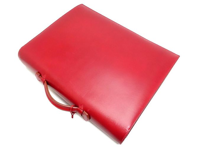 Sac à dépêches Hermès Aktentasche Rot - Ansicht 4