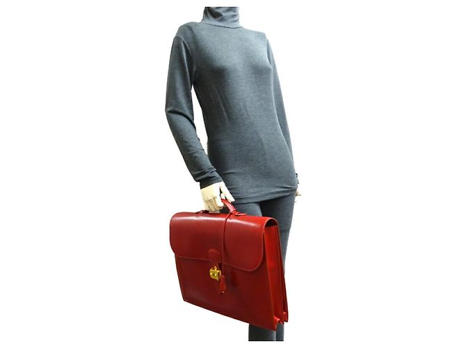 Sac à dépêches Hermès Aktentasche Rot - Ansicht 6
