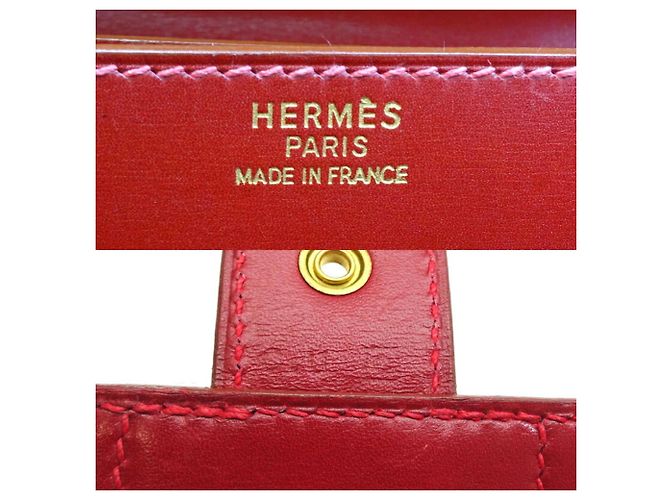 Sac à dépêches Hermès Aktentasche Rot - Ansicht 7