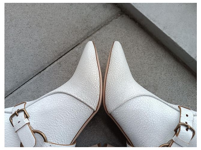 Botines Miu Miu de cuero blanco Talla 36 - vista 10