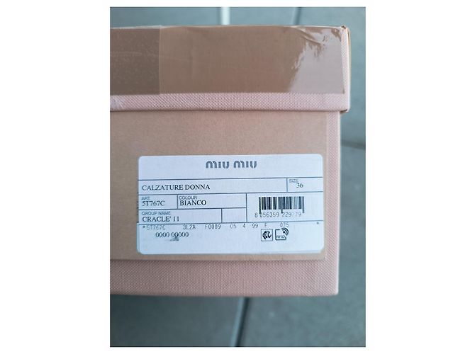 Botines Miu Miu de cuero blanco Talla 36 - vista 18