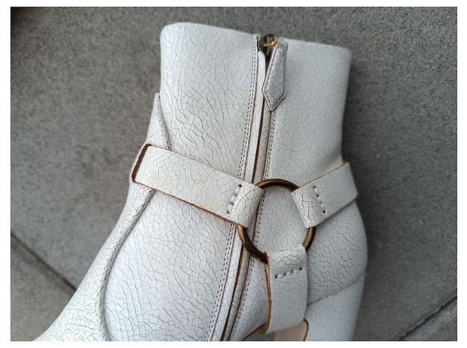 Botines Miu Miu de cuero blanco Talla 36 - vista 19
