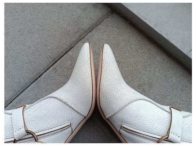 Botines Miu Miu de cuero blanco Talla 36 - vista 6