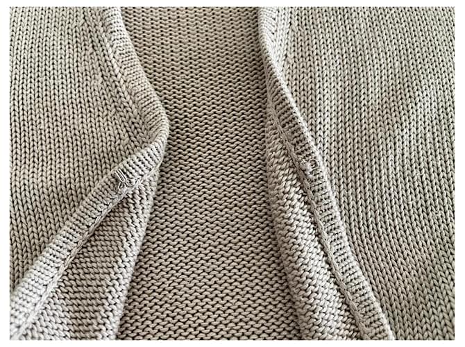 Seidenstrickjacke in Grau T.S oder 36-38 von Adolfo Dominguez. Beige - Ansicht 10