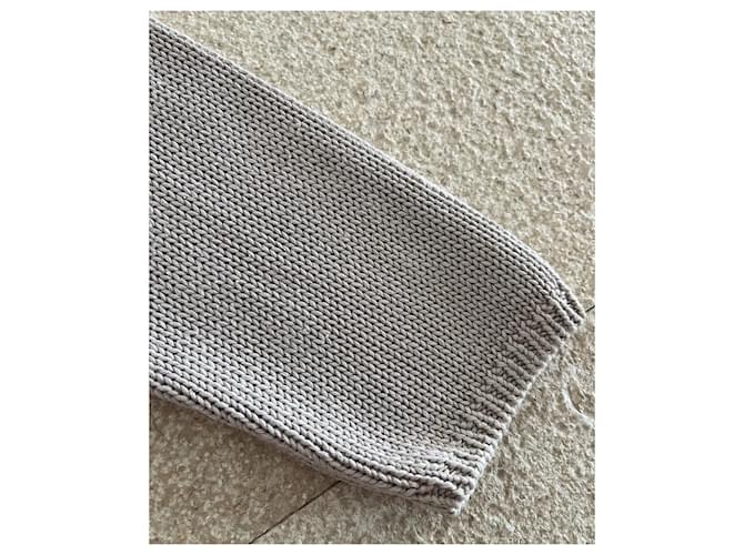Seidenstrickjacke in Grau T.S oder 36-38 von Adolfo Dominguez. Beige - Ansicht 12