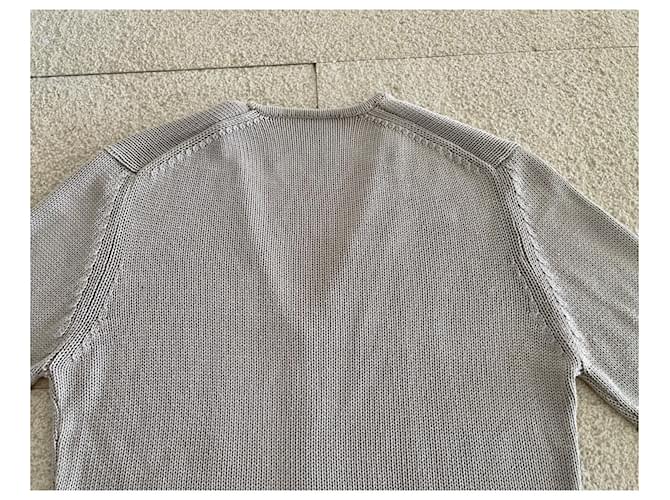 Seidenstrickjacke in Grau T.S oder 36-38 von Adolfo Dominguez. Beige - Ansicht 13
