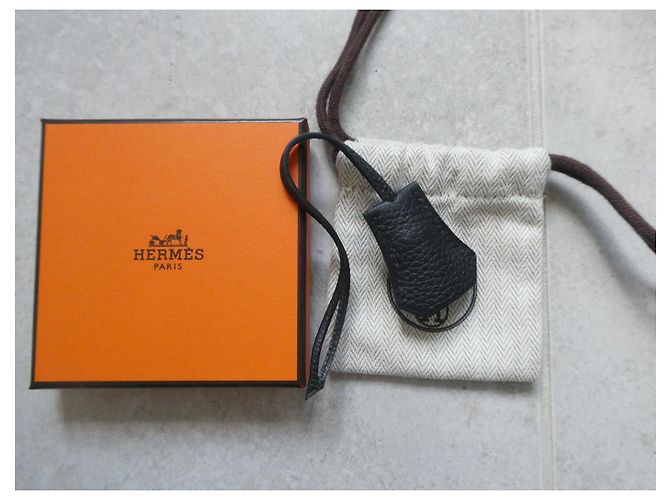 Glöckchen, Reißverschluss, neu von Hermès für Hermès Tasche Kelly Birkin, Schachtel und Staubbeutel. Schwarz - Ansicht 2